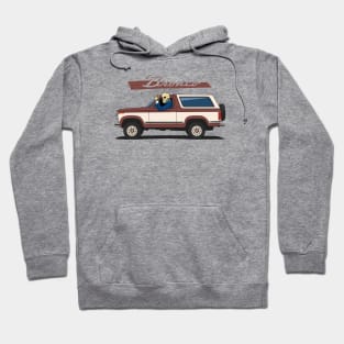 Truck bronco 1986 f150 xlt 4x4 skull metal brown Hoodie